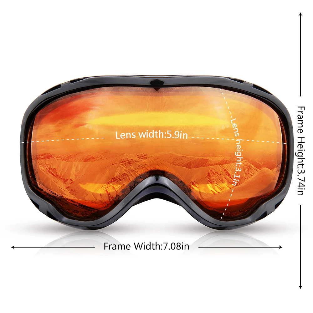 Invierno gafas de esquí deportes de nieve Snowboard gafas Anti-niebla protección UV de las mujeres de los hombres jóvenes en moto de nieve a prueba de viento esquí de patinaje máscara