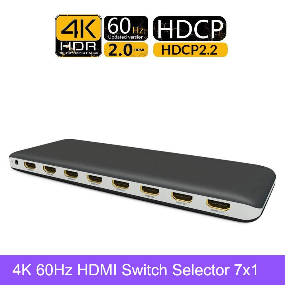 HDMI switch 4K60Hz 7X1-1