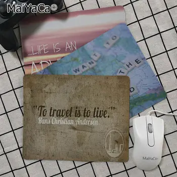

Maiyaca Simple Design eat well travel often poster signpost i ourneys Anime Mouse Mat Smooth Writing Pad Desktops Mate gaming