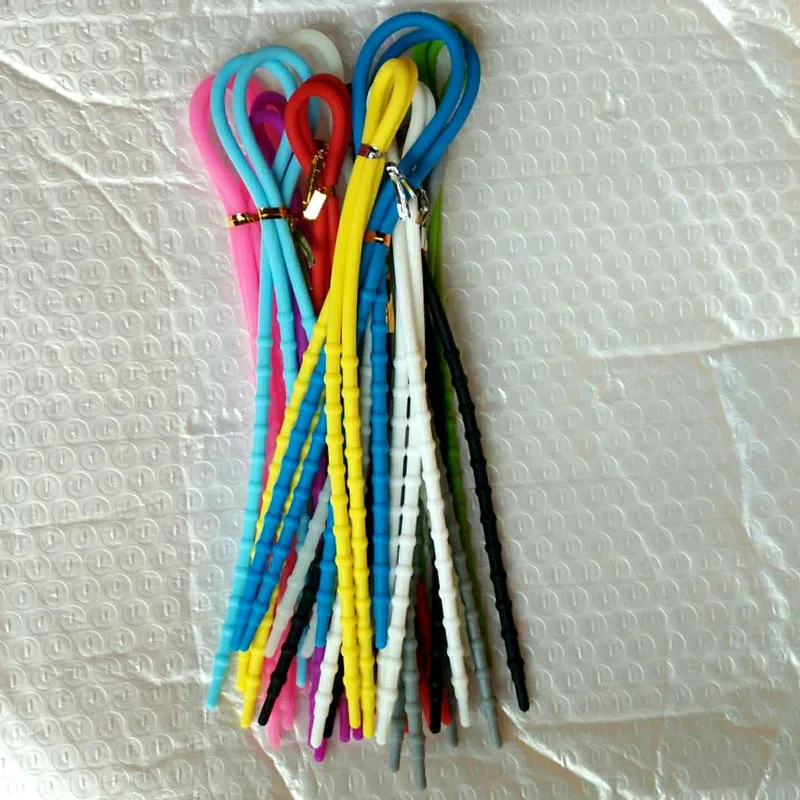 50 Pairs Easy-soft Silicone Laces Sports Shoes Without Fastening Lace-line Cable Running Personality Lazy Shoelaces high Tensile