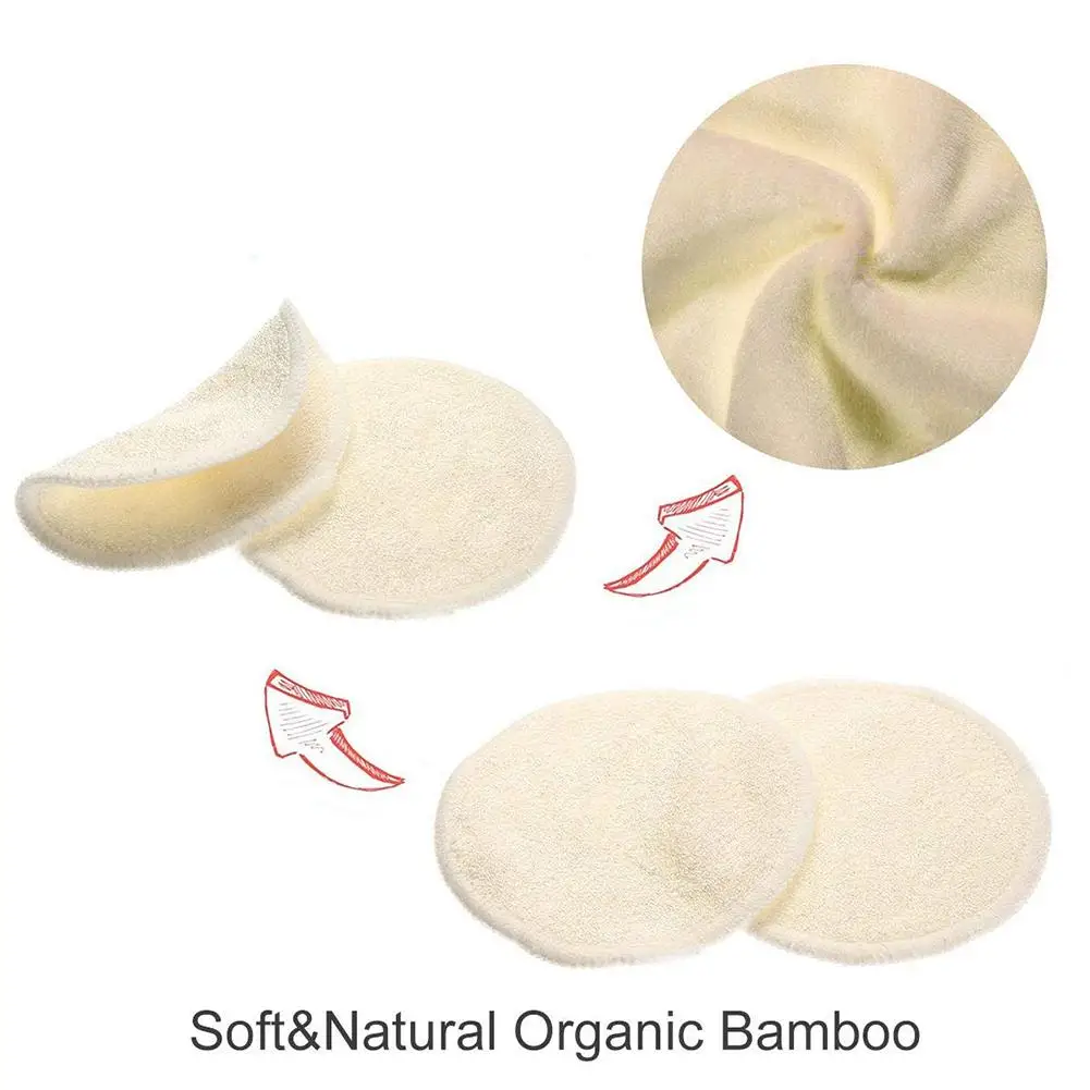 12Pcs/Set Reusable Make Up Remover Pads Washable Bamboo Cotton Puff With Laundry Bag Wipes Face/Eye Clean Facial Skin Care Tool