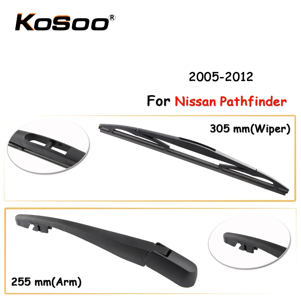KOSOO Auto Rear Car Wiper Blade For Nissan Pathfinder,305mm 2005 2012