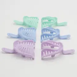 Clinic поставки 1 компл./6 шт. красочные подставки под зубные слепки пластиковые материалы зубы держатель