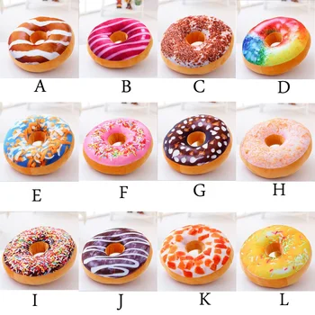 

New personality creative Pillow Cushion Plush Toys Donuts bagels plush toys birthday gift 40 * 8 cm