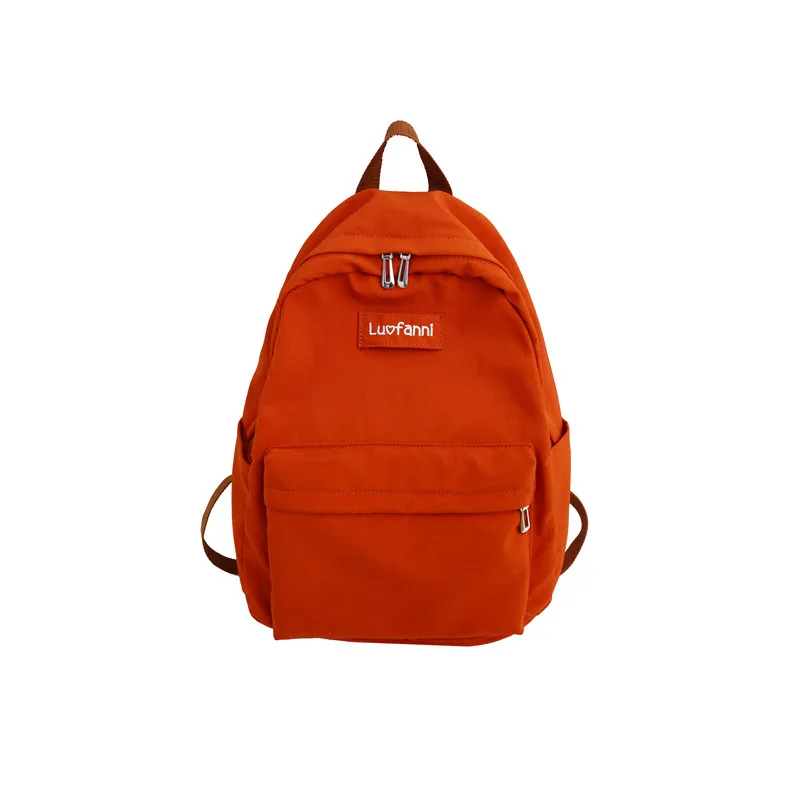 DCIMOR Классический дизайн водонепроницаемый нейлоновый женский рюкзак женский школьный рюкзак школьные сумки для девочек Дорожная сумка рюкзак Mochila - Цвет: orange