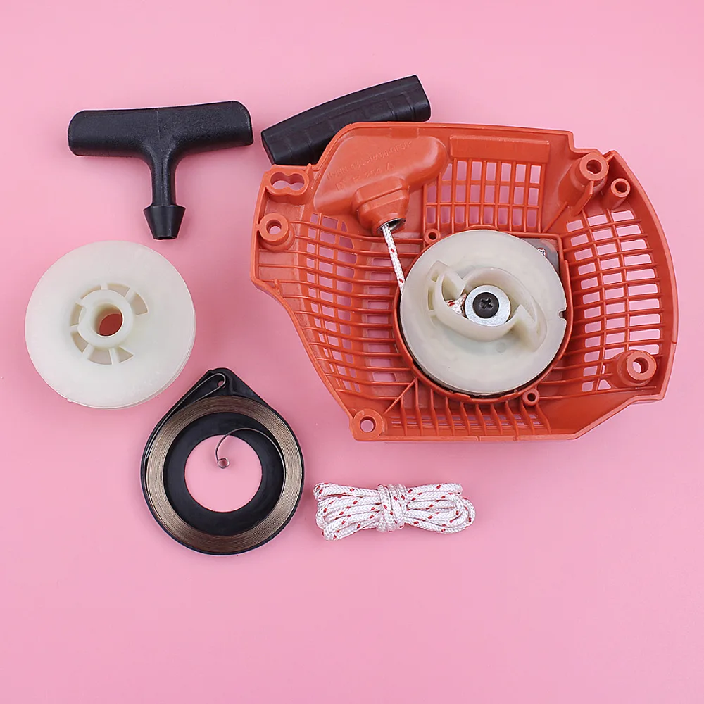 Recoil Rewind Pull Starter For Husqvarna 435 Pulley Spring Handle Grip