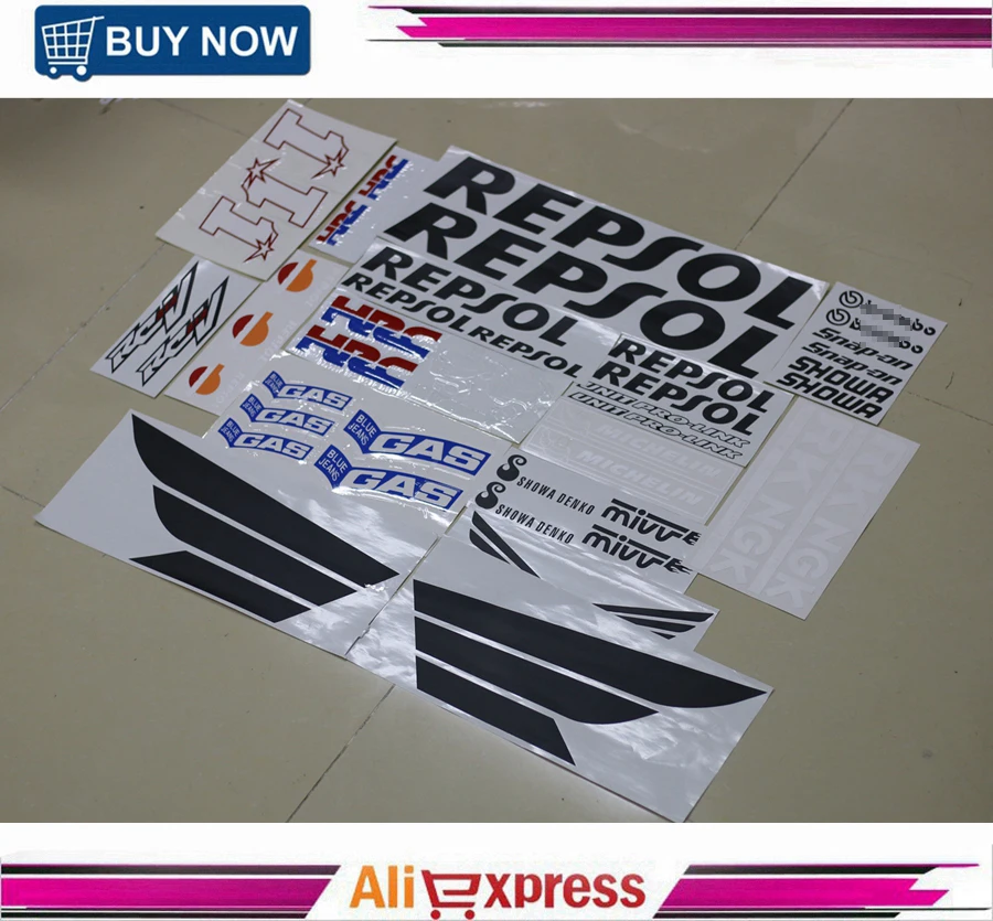 Motorcycle Fairing Kit Decals Sticker For Honda CBR600RR CBR1000RR