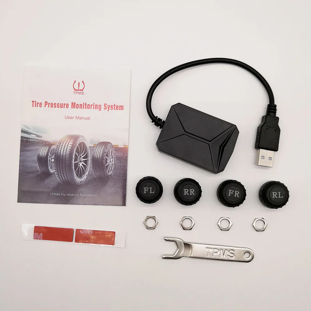 USB автомобильная система давления в шинах TPMS автомобильный dvd-плеер android дисплей Температура и давление с высокой точностью