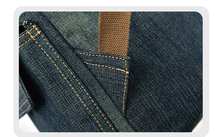 Micom Vintage Denim Backpack Women Mens Backpacks for Travelling School Bags For Teenagers Girls Large Capacity Drawstring Belts (9)