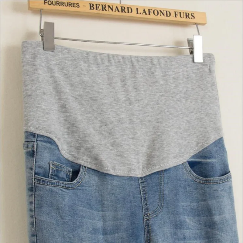 MODENGYUNMA джинсы для беременных лето зима мульти-стиль Джинсы Брюки для беременных Для женщин упругие талии джинсы для беременных