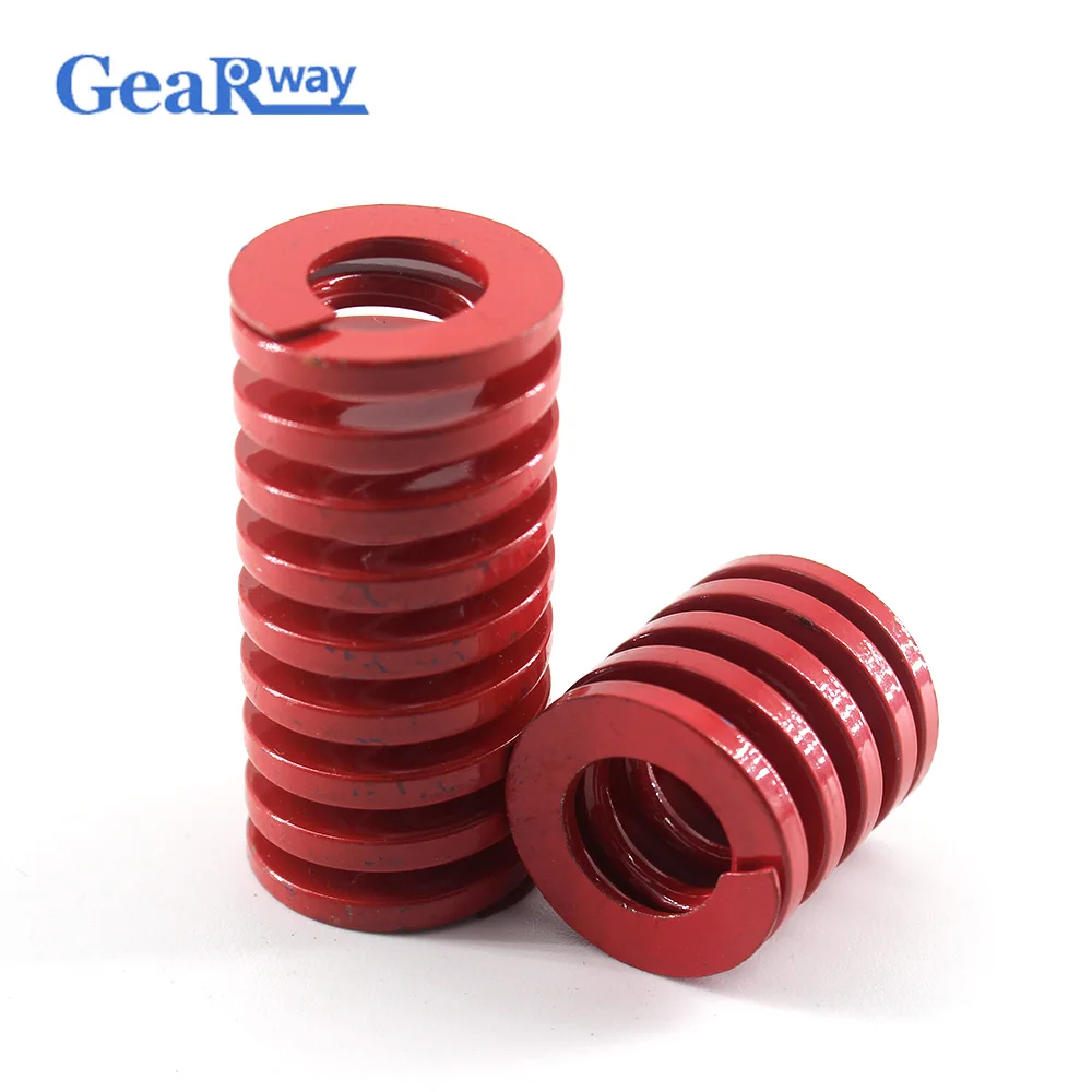 Красная компрессионная пружина Gearway TM35x35/35x40/35x45/35x60/35x65 мм Средняя загрузка спиральная штамповочная пружина
