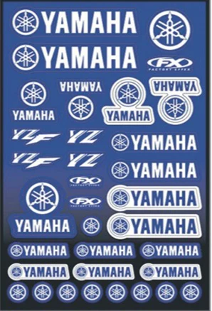 

Free shipping for YZF YZ Waterproof Vinyl Adhesive Motorcycle Sticker 1 Sheet 30x45cm Racing Motocross Dirt Pit Bike Sticker