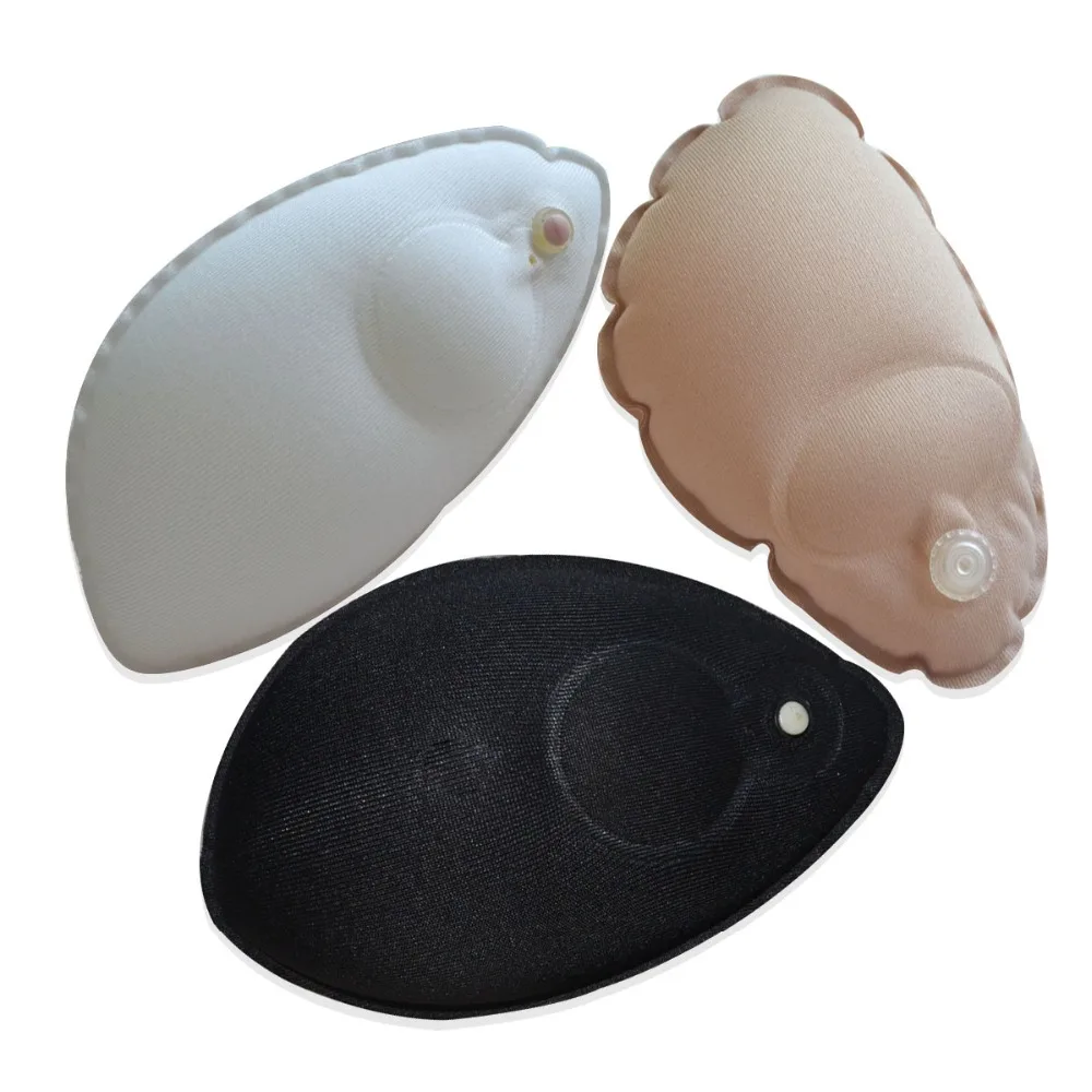 1 Pair Inflatable Bra Insert Magic Bra Pads Cotton Comfortable Chest