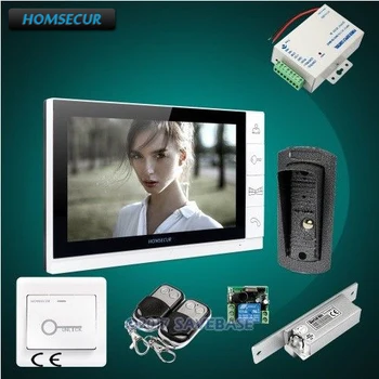

HOMSECUR 9" Wired Video Door Entry Security Intercom with Ultra-large Screen Monitor + Strike Lock