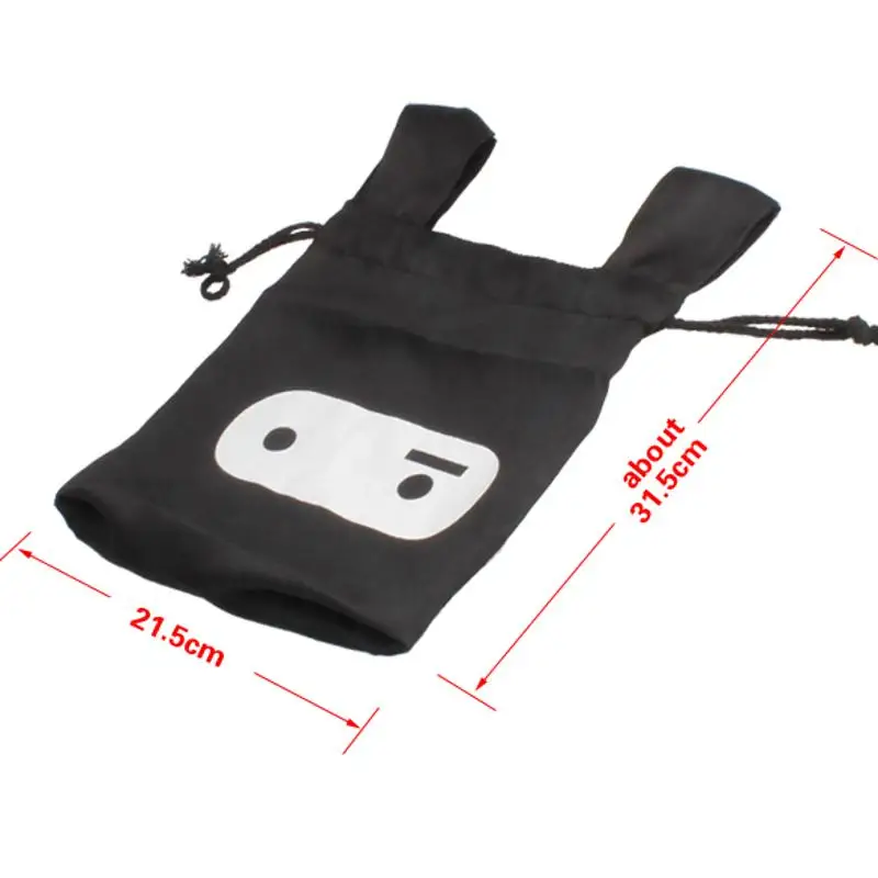 متعددة الوظائف الأسود لعبة من الكارتون الغسيل حقيبة التخزين كيس لحفظ الملابس المتسخة الأطفال حقيبة التخزين السفر الغداء النينجا الأرنب الح...