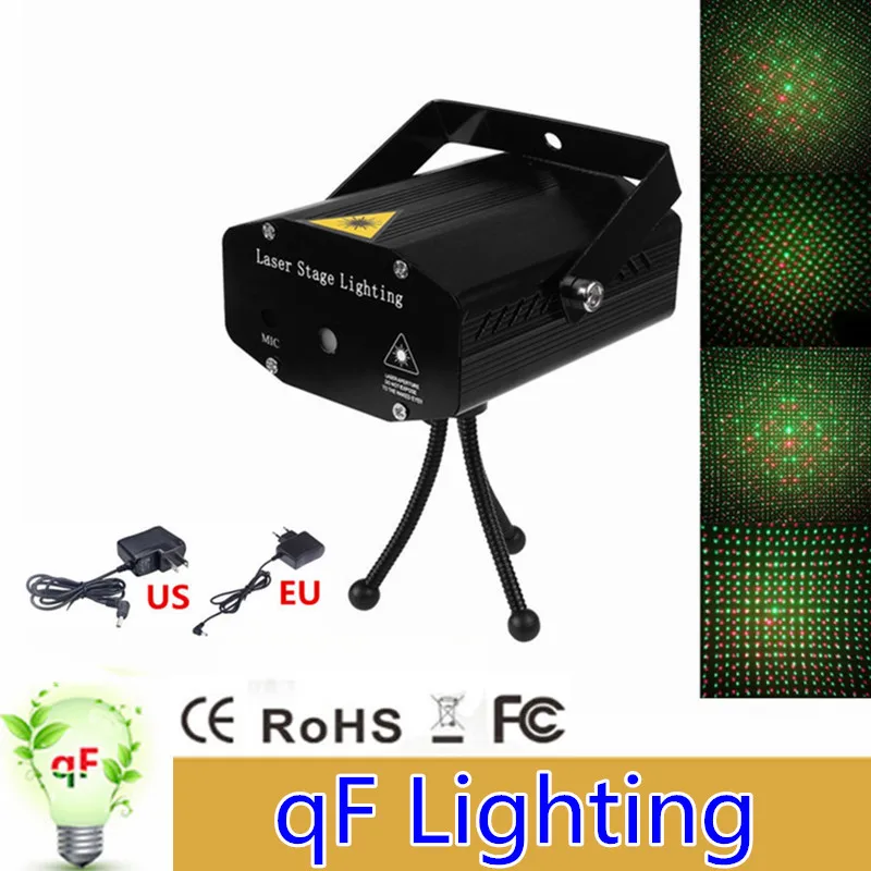 Hight Quality Mini aluminium alloy LED Laser Pointer Disco Stage Light Party Pattern Lighting Projector Show