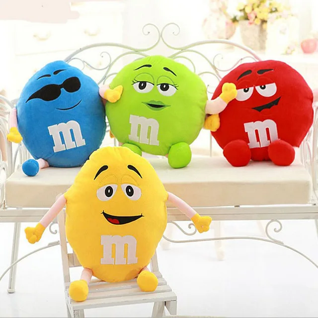 Candice guo plush toy stuffed doll funny expressions M&M's chocolate buttons bean cushion pillow kid birthday Christmas gift 1pc Candice guo plush toy stuffed doll funny expressions M&M's chocolate buttons bean cushion pillow kid birthday Christmas gift 1pc