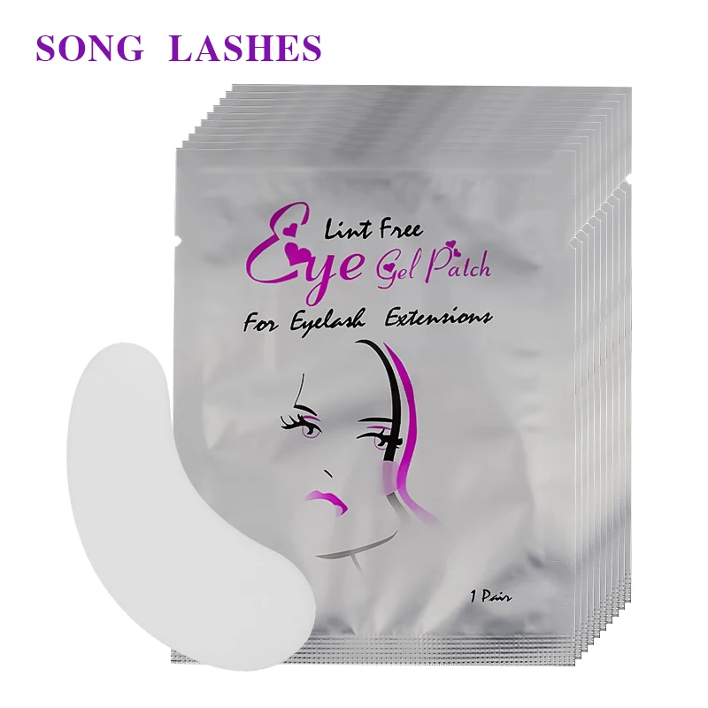 SONG LASHES 3D супер тонкие и мягкие безворсовые гидрогелевые накладные ресницы для наращивания ресниц 2 г за пару