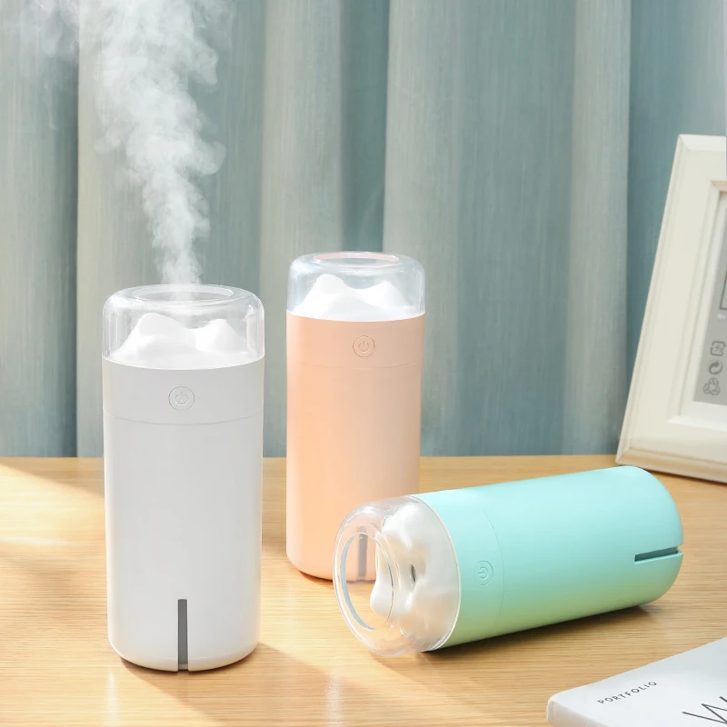 

Top quality USB Mountain View Portable Seven Colors Led Night Light Air Humidifier Best Gift