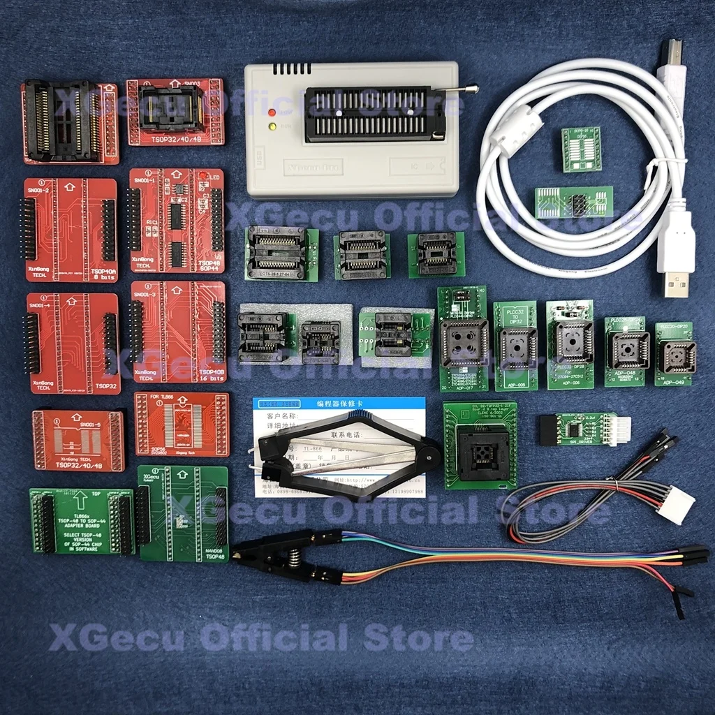 

Black socket V9.00 XGecu TL866II Plus USB Programmer support 15000+IC SPI Flash NAND EEPROM MCU replace TL866A TL866CS+26 parts