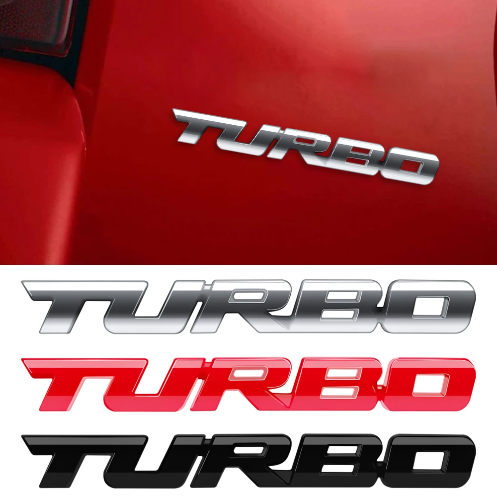 Стайлинга автомобилей настройки Стикеры эмблема Turbo значок кузова Задняя Крышка