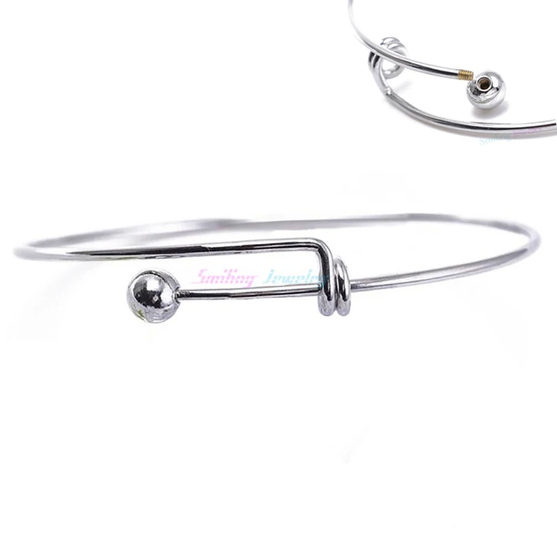 

5pcs Fashion Expandable Wire Bangles Children Bracelet Men Women DIY Blank Charm Bracelets & Bangles For Charms