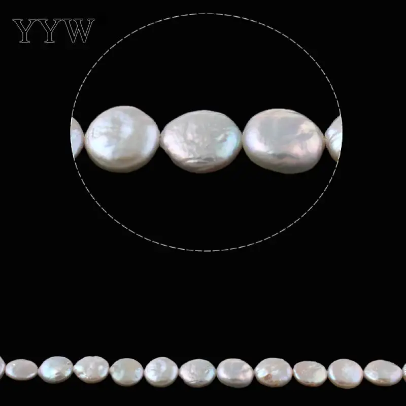 

Cultured Coin Freshwater Pearl Beads natural white 11-12mm Approx 0.8mm Sold Per Approx 15.7 Inch Strand