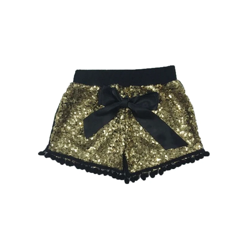 Sequin Short Noomelfish Girls Sparkly s Elastic Waist Glitter