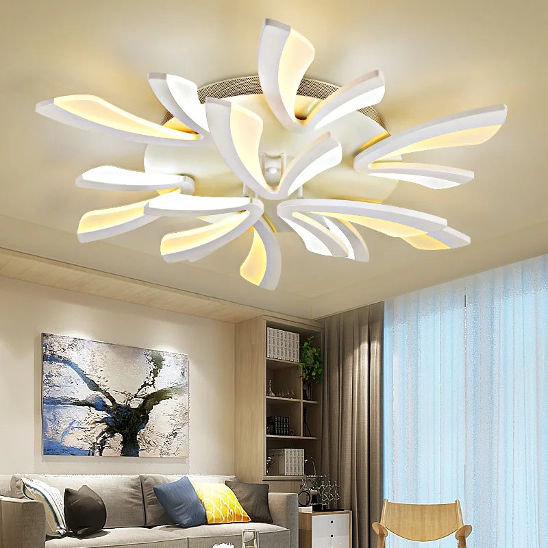 

Remote Control LED Chandelier Light Acrylic Chandeliers Lamp for Living Room Bed Room Flush Mount Light LED Lighting Fixtures