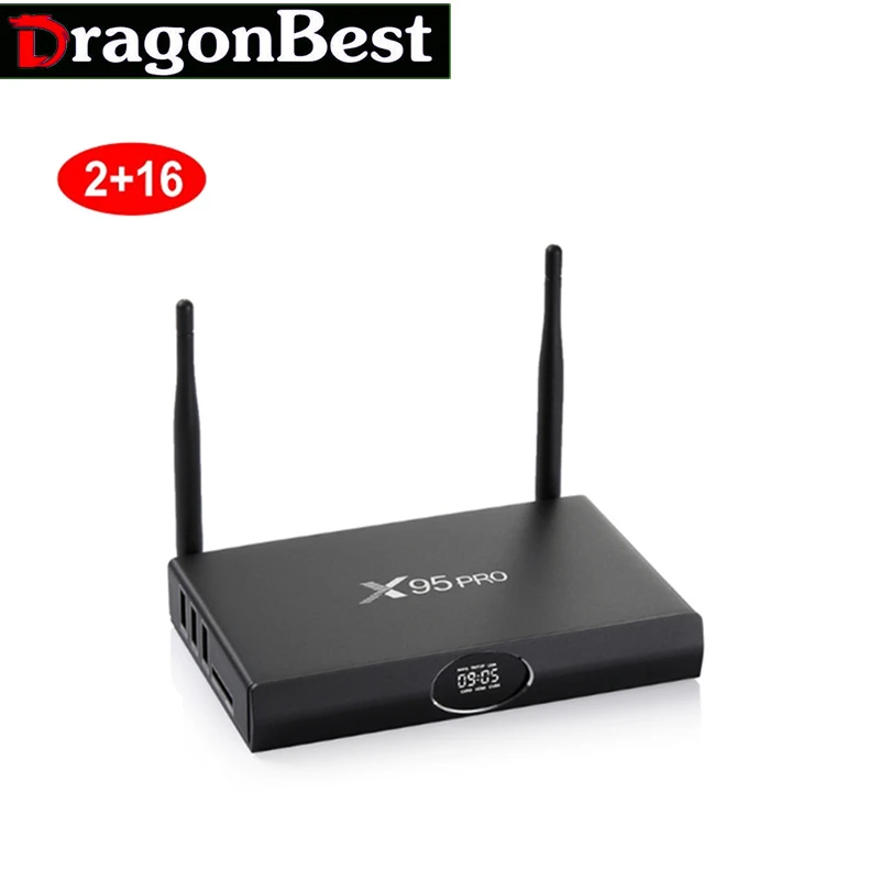 

X95 PRO Amlogic S905X Android 6.0 TV BOX Quad Core Marshmallow RAM 2GB ROM 16GB Wifi HDMI 2.0A or 2GB 16GB