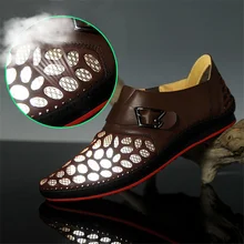 Tfsland/прогулочная обувь; мужские Прогулочные кроссовки из натуральной кожи с пряжкой; дышащая Летняя Сетка; мужская обувь на плоской подошве; zapatos hombre