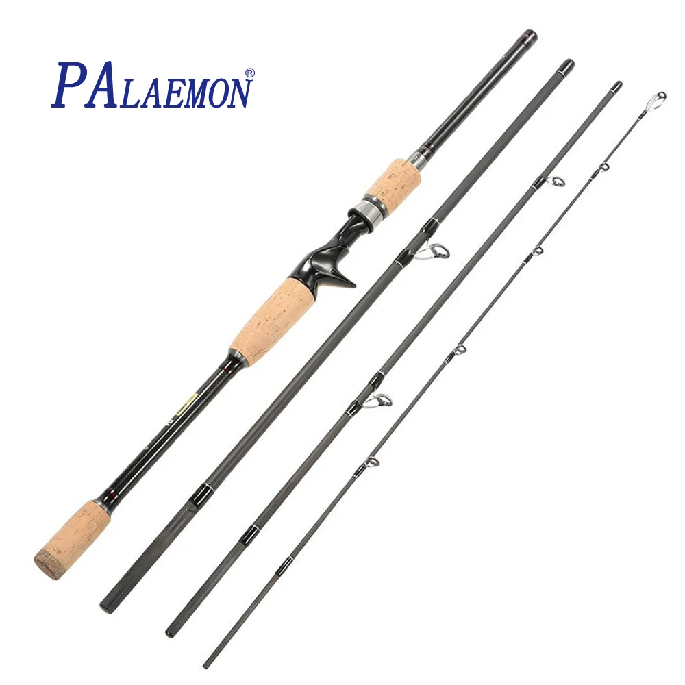 

PALAEMON Carbon Fishing Rods 4 Section 2.1m/2.4m/2.7m/3m Spinning Rods Casting Rod Light Weight Fishing Tackle Pesca