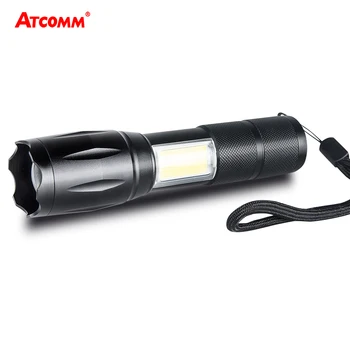 

2000 Lumens XML T6 COB LED Flashlight 18650 Battery Outdoor Camping Hiking Emergency Lighting Powerful LED linterna tactica