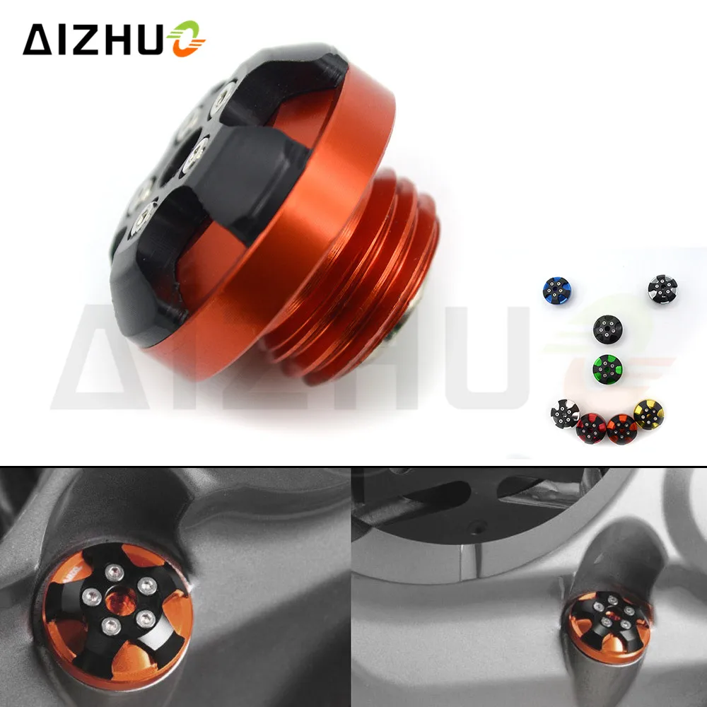 

M20*2.5 Motorcycle Engine Oil Filler Cup Cap Plate Brake For Z800 Z 800 2013 2014 TRIUMPH TIGER 800 2009-2013 DAYTONA 675 09-12