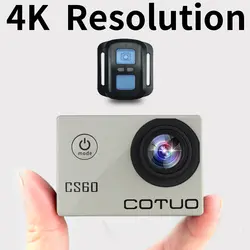 Cotuo CS60 действие Камера Ultra HD 4 К/30fps Wi-Fi 2.0 "170d Подводные 30 м Водонепроницаемый 1080 P шлем спорта Камера Go Extreme Pro Cam