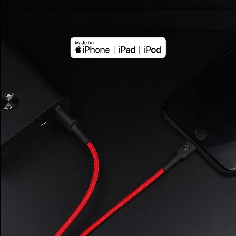 Xiaomi ZMI MFI Сертифицированный для iPhone Lightning USB кабель type-C кабель зарядное устройство Шнур для передачи данных для iPhone X 8 7 6 Plus шнуры для зарядки