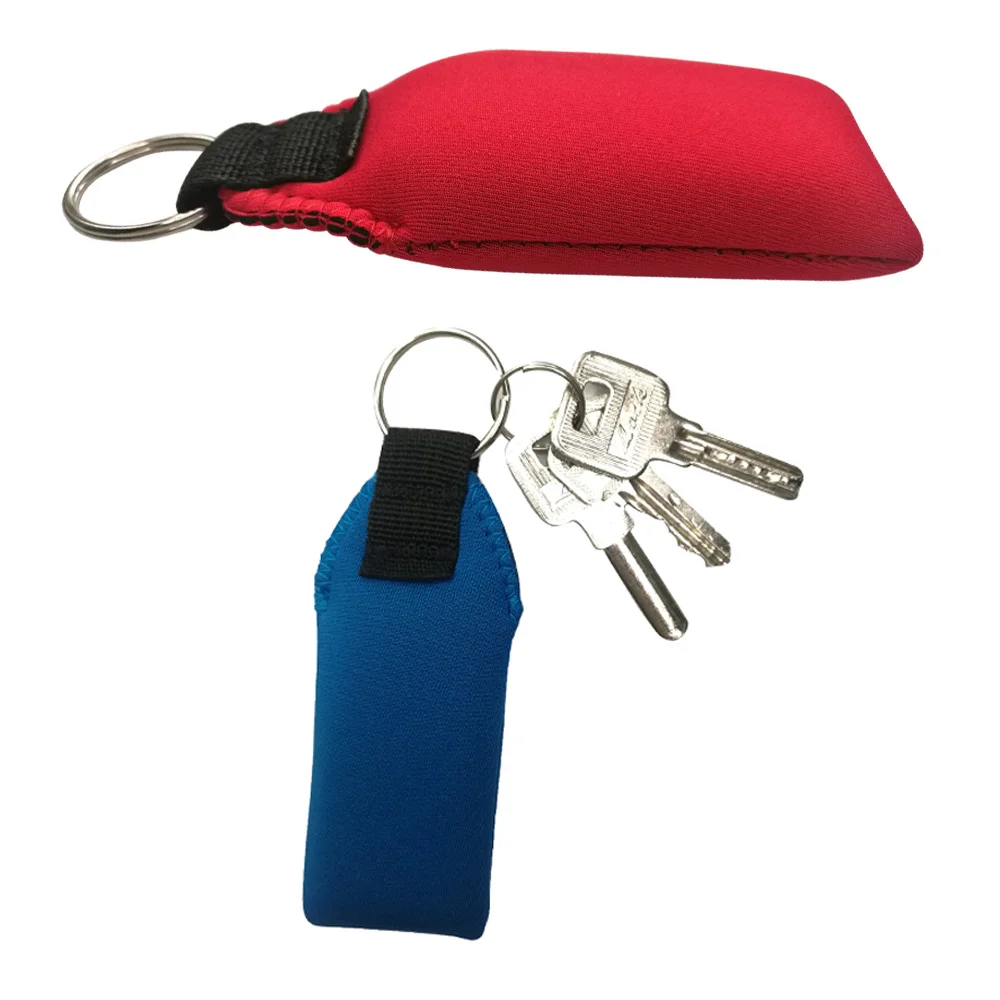 1/2 قطعة الرياضات المائية ازدهار تعويم كيرينغ النيوبرين العائمة تعويم العوامة مفتاح سلسلة الكاياك يخت القوارب الصيد الزورق هدية