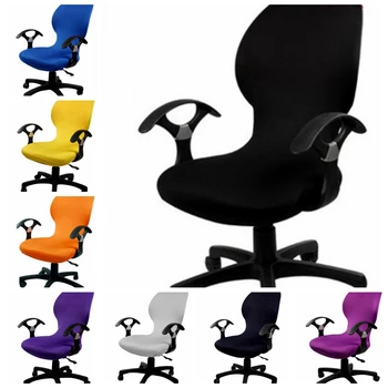 

Spandex Computer Chair Cover Fit For Office Chair With Armrest Stretch Cover Chair Dining Cover For Chair Decoration