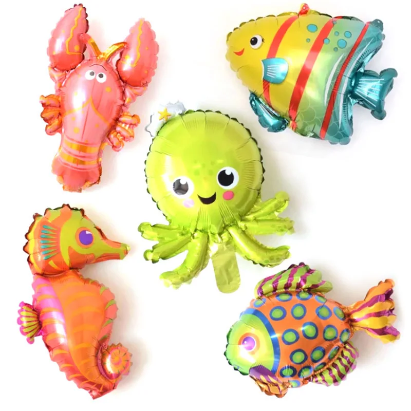 

14inch Animal Foil Balloons Mini balloon Fish balloon Aluminum Balloon Birthday Party Decoration party Supplies Children's gifts