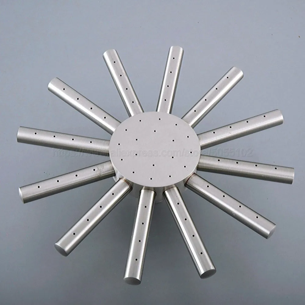 7.7 Inch Sun Style Brushed Nickel Shower Head Water Rains Shower Head With Shower Bathroom Set Wall Mounted Shower Head zsh270