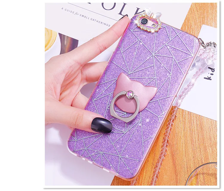 Роскошные Bling Rhinestone Ремешок Diamond Case Для BBK Vivo X7 плюс X9plus Y55 X9 Мобильного Телефона С