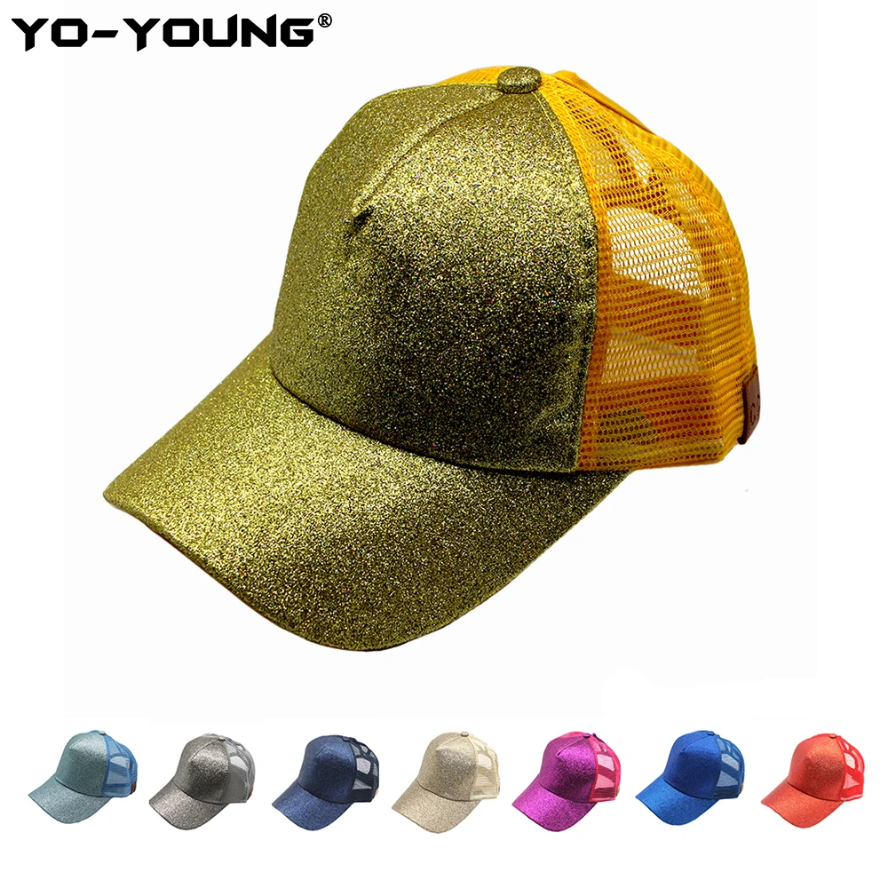 

Yo-Young 2019 Ladies Ponytail Baseball Cap Women Bun Snapback Summer Hats Simple Solid Casual Sport Caps Drop Shipping Hat Cap