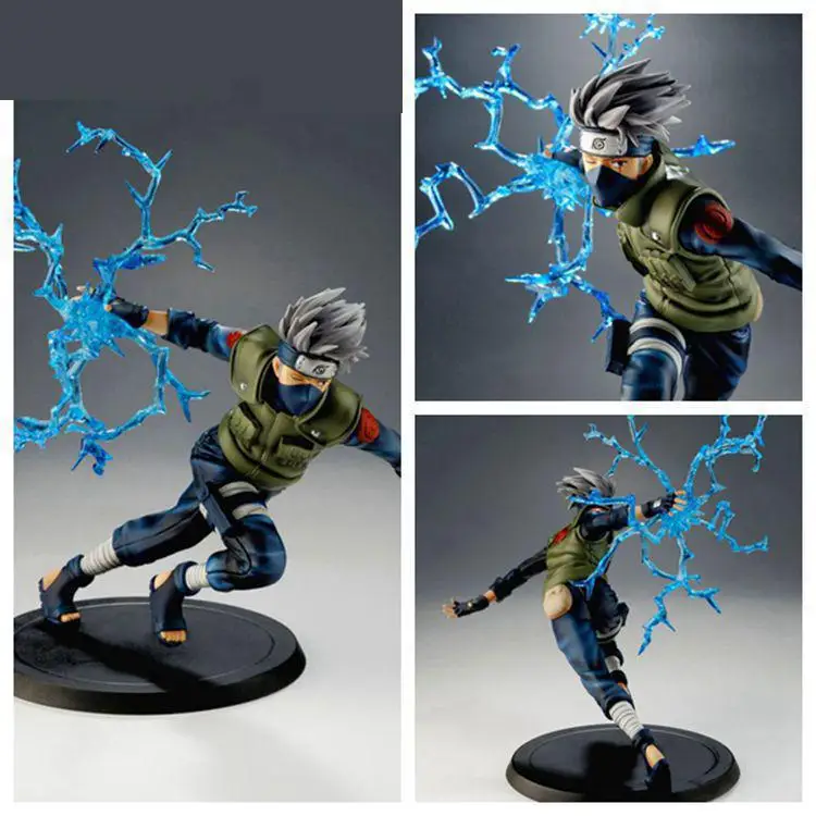 

22cm  Naruto Kakashi Sasuke Action Figure Anime Puppets Figure Pvc Toys Figure Model Table Decoration Accessories For Kids Gift