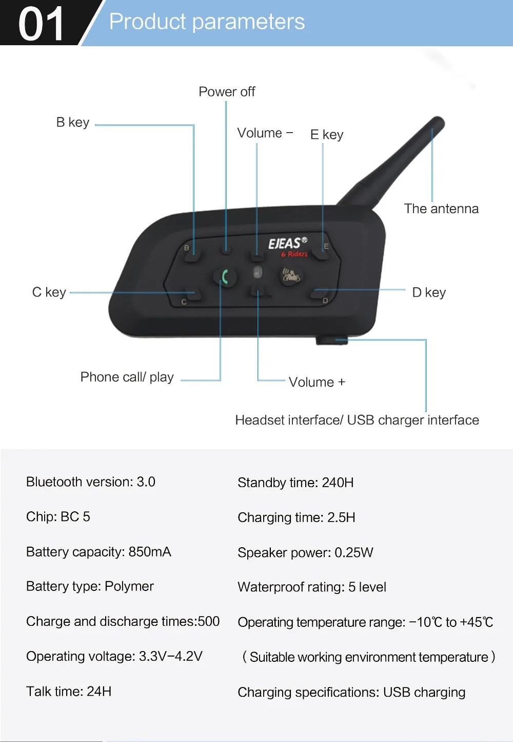 Ejeas 2 шт. 1200 м V6 Pro BT переговорные Мотоцикл bluetooth гарнитура Беспроводной переговорное устройство BT Мульти домофон+ 2 шт. металлический зажим для подарка