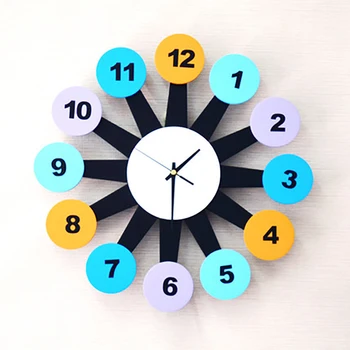 

Silent Wall Clock Creative Children's Room Living Room Modern Decorative Wall Clocks Student Wall Clock Modern Design WZH358