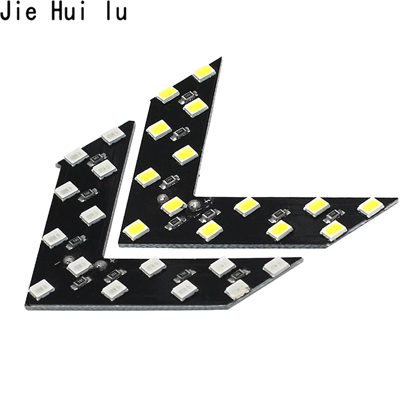 10pcs 14 SMD LED Arrow Panel For Car Rear View Mirror Indicator Turn Signal Light Rearview Styling | Автомобили и мотоциклы
