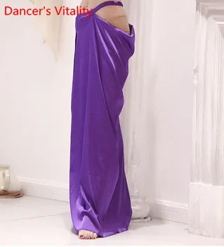 Одежда для танца живота в восточном стиле кружевной топ длинная юбка комплект из 2 предметов индийская танцевальная одежда Костюм для начинающих соревнований - Цвет: Only Skirt as photo