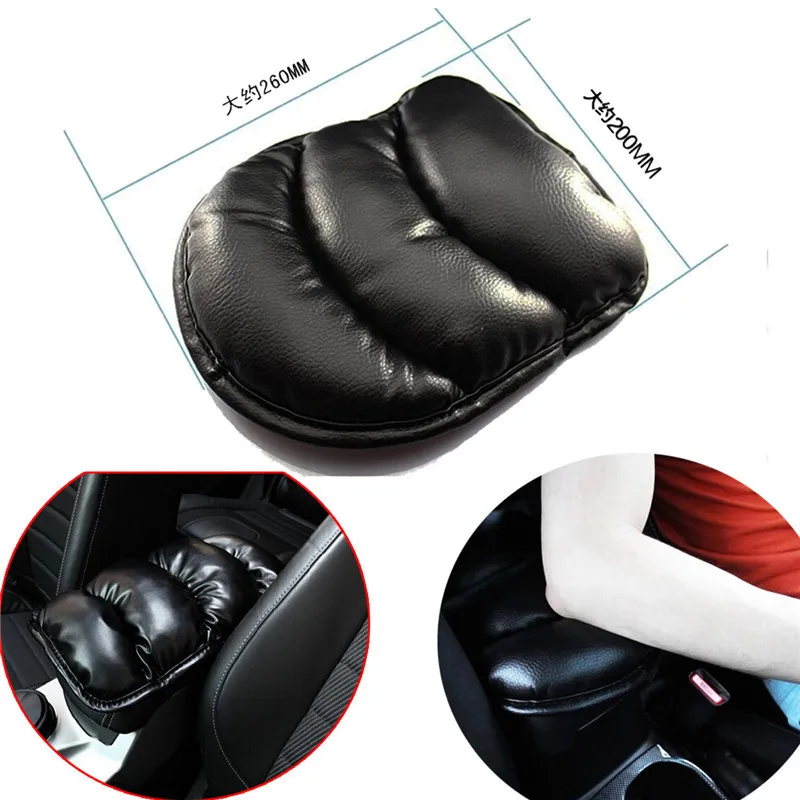 

Car Universal Auto Armrests Cover Vehicle Center Console Armrests Seat Box Pad Protective Case Soft PU Mat Cushion 1pc Per Set