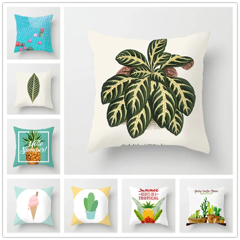 

Houspace Polyester Peach Skin Summer Holidays on a Troprical For Home Pillow Decor Sofa Car Decorative Gift Chair Pillow Case