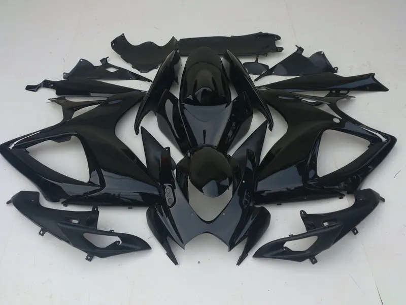 

Motorcycle Fairing kit for SUZUKI GSXR600 750 K6 06 07 GSXR 600 GSXR750 2006 2007 ABS All Gloss black Fairings set+gifts SB100